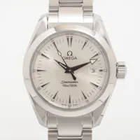 オメガ シーマスターアクアテラ 2577.30 SS SS QZ シルバー文字
