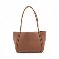 【PRADA】プラダ 2025ss グレインレザー トートバッグ ブラウン PRADA] ソフトグレインレザー トートバッグ (PRADA/トートバッグ