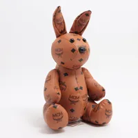 MCM ヴィセトス ぬいぐるみ PVC×レザー コニャック ラビット