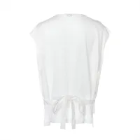 CHANEL - シャネル ノースリーブ カットソー シルク アイボリー 36 ■GY09 CHANEL - シャネル ノースリーブ カットソー シルク アイボリー