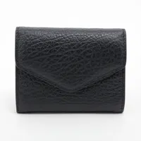 極美✨マルジェラ コインケース カードケース 4ステッチ レザー アコーディオン Maison Margiela】アコーディオン カードケース ミニ財布