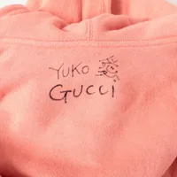 GUCCI(グッチ) パーカー サイズXXS XS レディース美品  - 615061 XJDSX ピンク 長袖/スパンコール/ビーズ グッチ×ヒグチユウコ コットン パーカー XXS ユニセックス ピンク