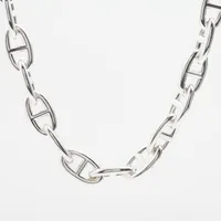 エルメス ネックレス シェーヌダンクル GM シルバー 大人気 エルメス シェーヌダンクルGM ネックレス 29コマ 925 134.5g