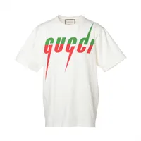 グッチ コットン Tシャツ L メンズ アイボリー 565806 A3754248