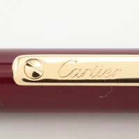 カルティエ サントス ボールペン GP ボルドー ブルーインク