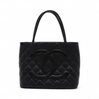 【美品】CHANEL シャネル　 復刻トート シルバー金具 キャビアスキン CHANEL シャネル 復刻トート キャビアスキン シルバー金具【431
