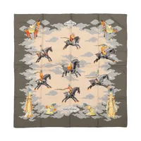 エルメス Galop Volant スカーフ エルメス カレ90 Galop Volant 空飛ぶギャロップ スカーフ
