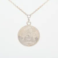 【上品☆】Hermes エクスリブリス MM ネックレス シルバー 楽天市場】HERMES エルメス ネックレス エクスリブリス Ex