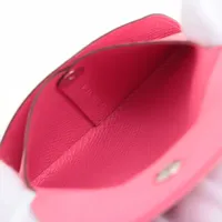 【未使用レベル】HERMES エルメス バスティア ピンク コインケース HERMES エルメス コインケース バスティア ピンク系 レザー 中古