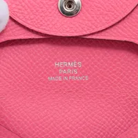 新品未使用【HERMES】バスティア⭐️ピンク エルメス バスティア ヴォーエプソン コインケース ピンク