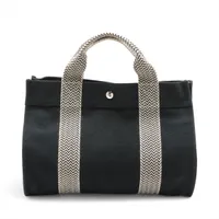 エルメス カンヌ PM キャンバス ハンドバッグ カンヌ（HERMES） 【質Shop天満屋】【美品】エルメス キャンバス