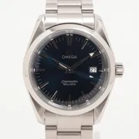 オメガ シーマスター アクアテラ 2518.80 SS SS QZ 青文字盤