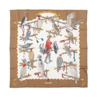 エルメス カレ90 LES OISEAUX DU ROY 王の鳥たち スカーフ