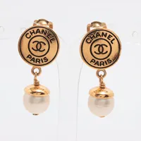 シャネル ゴールドプレート ココマーク ピアス 97P シャネル ココマーク ロゴ 97P イヤリング(両耳用) GP ゴールド