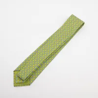 エルメス ネクタイ シルク グリーン×ブルー A3756147｜中古