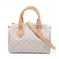 LV*スピーディー20 ストラップバッグ ホワイトモノグラム M12747 ヴィトン モノグラム ミニ スピーディ バンドリエール20 M12747