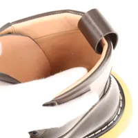 【良品】ボッテガヴェネタ・ロングブーツ・ダークブラウン・レザー・22cm相当 良品】ボッテガヴェネタ・ロングブーツ・ダークブラウン・レザー