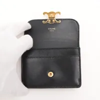 【CELINE】セリーヌ トリオンフ レザー製フラグメントケース CELINE セリーヌ トリオンフ コインケース フラグメントケース