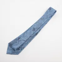 ベルルッティ カリグラフィ ネクタイ シルク ブルー A3757791
