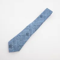 Berluti/ベルルッティ　カリグラフィ　ストライプ　シルク　ネクタイ ベルルッティ カリグラフィ ネクタイ シルク ブルー A3757791