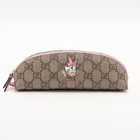 グッチ GGスプリーム 662129 PVC ペンケース ピンク A3757893