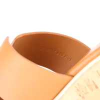 エルメス エズ レザー ウェッジソールサンダル 34 レディース