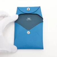エルメス バスティア ヴォーエプソン コインケース ブルー