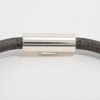 グッチ GGスプリーム ブレスレット 17 925×PVC 13.0g グレー