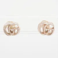 グッチ ダブルGアラベスク ピアス(両耳用) 925 5.5g シルバー