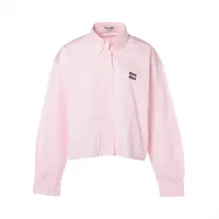 miumiuピンク シャツ ピンク系 MiuMiu(ミュウミュウ) ブラウス・シャツ(レディース