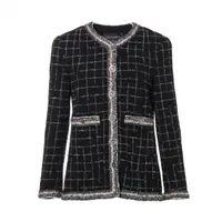 CHANEL - シャネル CHANEL スポーツ ココマーク 07P コットン×ナイロン  P30755W03927 クロップド Size:38 ノーカラージャケット シャネルスポーツ ココマーク 07P コットン×ナイロン ノーカラー