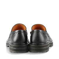 MARNI 黒 レザー ローファー 未使用 保存袋付き マルニ レザー ローファー 39 レディース ブラック 保存袋 箱