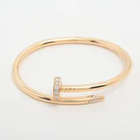 カルティエ ジュストアンクル ダイヤ ブレスレット 750(YG) 29.4