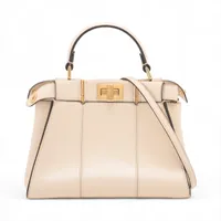 フェンディ モノグラム2WAYハンドバッグ ベージュ 楽天市場】フェンディ FENDI ピーカブー ミニ 2way ハンドバッグ
