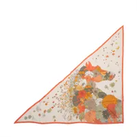 ＊シルク＊【HERMES】ローブ レジェール トライアングル HERMES】カシシル最高の逸品☆大判トライアングル Robe Legere