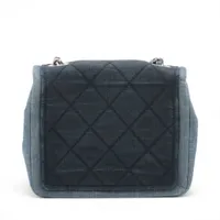 CHANEL★シャネル ミニマトラッセシングルフラップブルーAランク シャネル ミニマトラッセ デニム シングルフラップ シングル