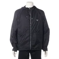 PRADA ナイロンジャケット　sgc220 リナイロン　ブラック　58 Black Re-Nylon jacket | PRADA