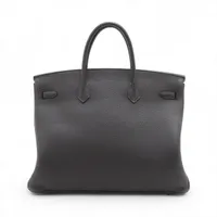 エルメス バーキン40 ルトゥルネ トゴ ブラック シルバー金具 K