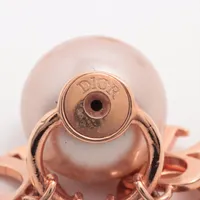 【美品】Dior ディオール Tribales ピアス ピンクゴールド 正規品 ピンクが可愛い♡】Dior Tribales ピアス (Dior/ピアス
