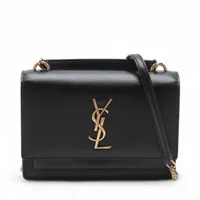 サンローラン パリサンセットレザーショルダーバッグブラック533026