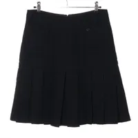 ■正規品■CHANEL(シャネル)ロゴ入りレーヨンスカート □確実正規品□CHANEL(シャネル)ロゴ入りレーヨンスカート