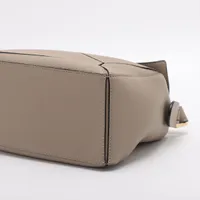 LOEWE パズルバッグ スモール ハンマードレザーベージュ LOEWE - ロエベ パズルバッグ スモール ショルダーバッグ カーフ
