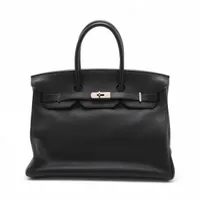 エルメス バーキン35 ルトゥルネ トリヨンクレマンス ブラック シルバー金具 □O:2011年