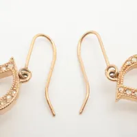 Dior CD ロゴ フェイクパール ラインストーン ピアス GP ゴールド ディオール Diorロゴ ピアス(両耳用) GP×ラインストーン