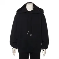 24 ドリスヴァンノッテン　グレー 100%コットン オーバーサイズパーカー ドリス ヴァン ノッテン DRIES VAN NOTEN DRIES VAN NOTEN
