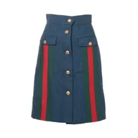 グッチ レーヨンスカート GUCCI(グッチ) シルクスカート617407 617407 パープル サイズ 38