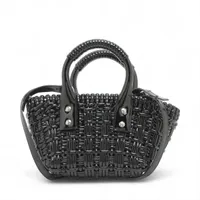 未使用級✨　バレンシアガ　2way ビストロ　XXS ハンドバッグ　バスケット BALENCIAGA - バレンシアガ ビストロXXS 2way ショルダーバッグ