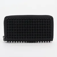 【美品】ルブタン パネトーネ 長財布 ラウンドジップ スタッズ 黒 付属品完備✨ Christian Louboutin クリスチャンルブタン パネトーネ 長財布