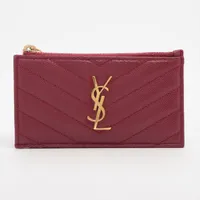 サンローランパリ Vステッチ YSLロゴ GBL607915 レザー