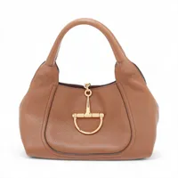 グッチ ソフトビット レザー ハンドバッグ ブラウン 837467 A3762366